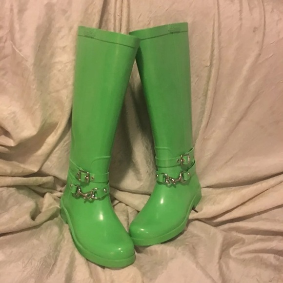 COACH ' LORI' Rain Boots 7B - Picture 3 of 8